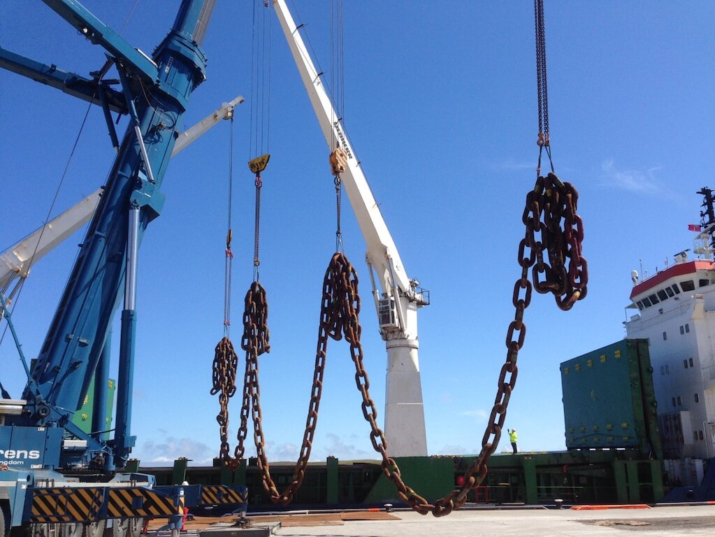 Mooring Chain, Cranes, Project Planning, Heavy Transport, Lift planning